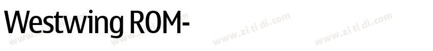 Westwing ROM字体转换